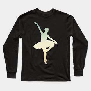 Classical Dancer Green Tones Long Sleeve T-Shirt